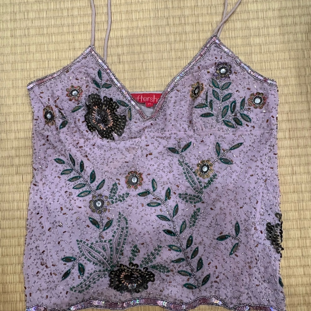Fully beaded + sequins Cami from Aftershock
